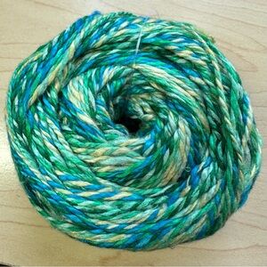 Darn Good Yarn Journey Recycled Silk Indian Peacock Sport Weight Knit Crochet